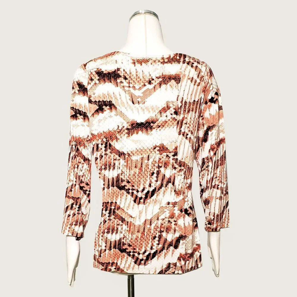 Dana Buchman Beaded Accent Top NWOT - Picture 7 of 8